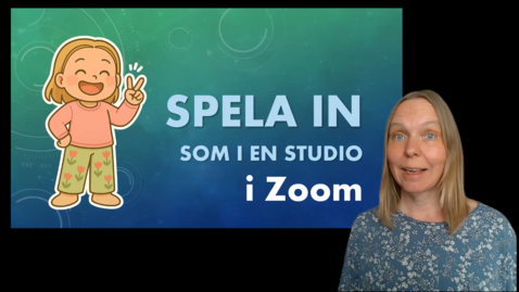 Thumbnail for Spela in som i en studio - i Zoom