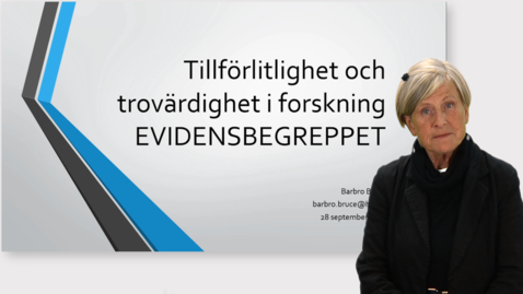 Thumbnail for Evidensbegreppet