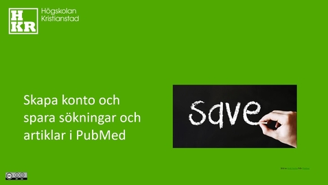 Thumbnail for Spara sökningar i PubMed