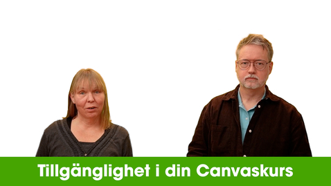 Thumbnail for Tillgänglighet i din Canvaskurs