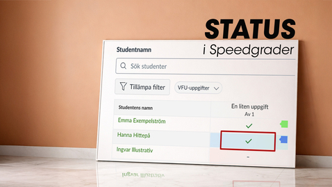 Thumbnail for Status i SpeedGrader