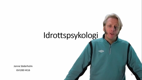 Thumbnail for Idrottspsykologi