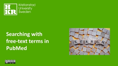 Thumbnail for Searching with free-text terms in PubMed
