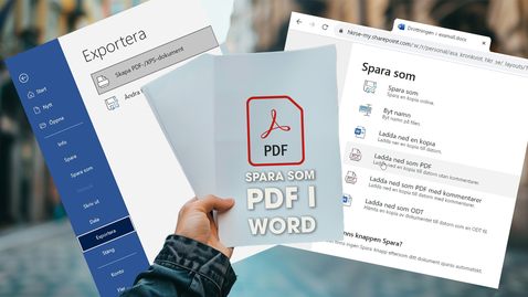 Thumbnail for Spara som PDF i Word
