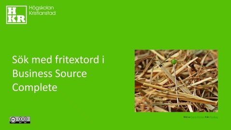Thumbnail for Söka med fritextord i Business Source Complete