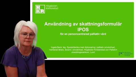 Thumbnail for Användning av skattningsformulär IPOS