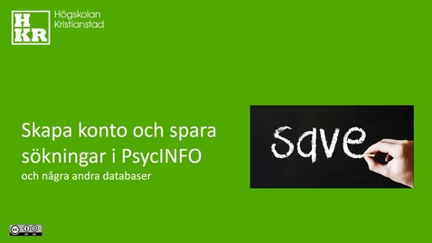 Thumbnail for Skapa konto i PsycINFO