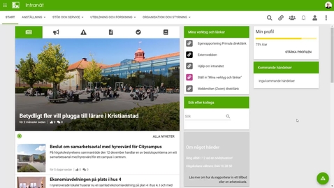 Thumbnail for Intranätet - Stärk din profil