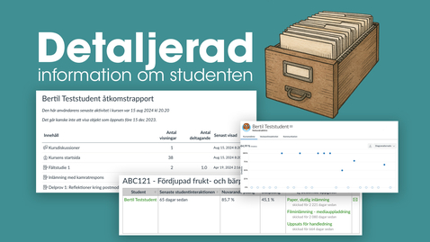Thumbnail for Detaljerad information om specifik student