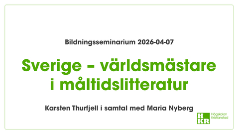 Thumbnail for Sverige - världsmästare i måltidslitteratur