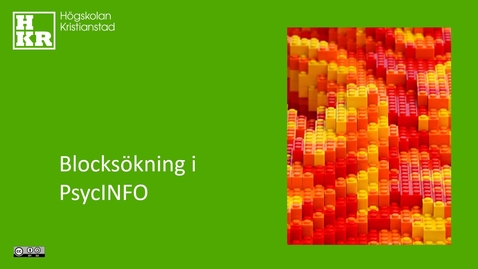 Thumbnail for Blocksökning i PsycINFO