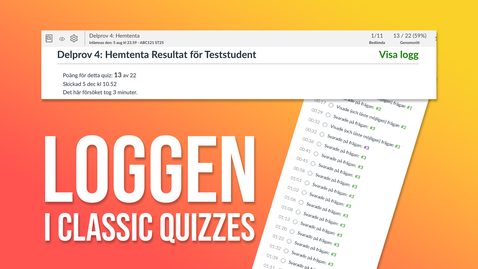 Thumbnail for Loggen i Classic Quizzes