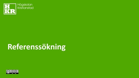 Thumbnail for Referenssökning