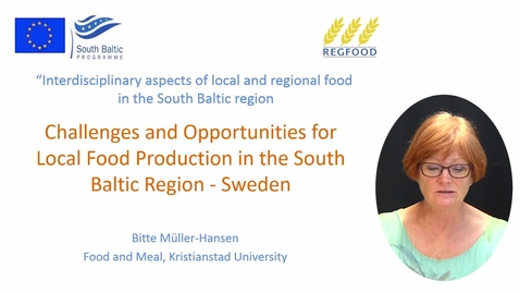 Thumbnail for Challenges and Opportunities for Local Food Production in the South Baltic Region - Sweden