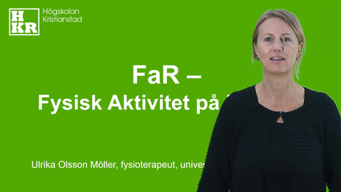 Thumbnail for FaR - Fysisk Aktivitet på Recept