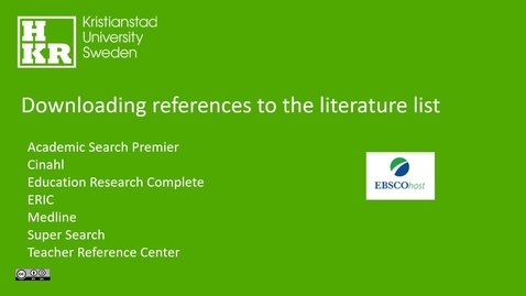 Thumbnail for Downloading references
