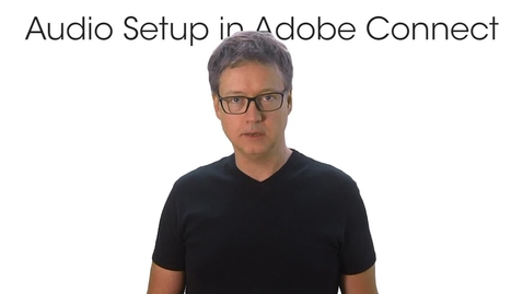 Thumbnail for Audio setup in Adobe Connect