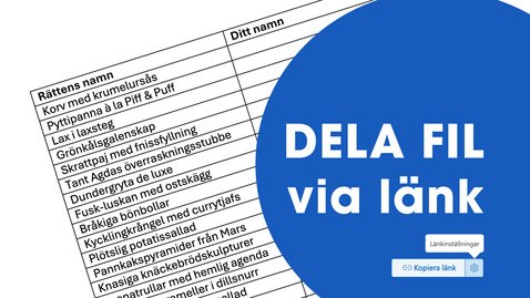 Thumbnail for  Dela fil via länk
