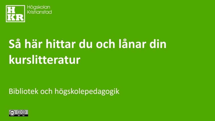 Tumnagel för kanal Använd biblioteket