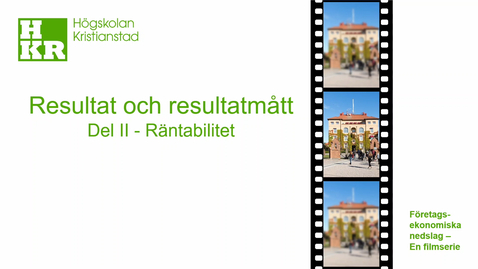 Thumbnail for Resultat och resultatmått II