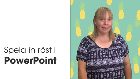 Thumbnail for Spela in röst i PowerPoint 365 - introduktion