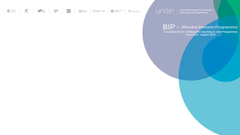 Thumbnail for Unite! BIP (Blended Intensive Programme) Competencies for Collaborative Teaching in Joint Programmes