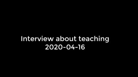 Thumbnail for Interview-about-teaching-20200416