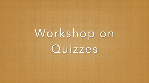 Thumbnail for quiz workshop for language department
