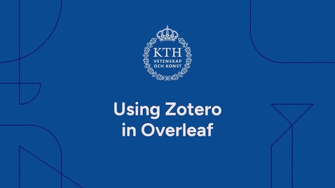 Thumbnail for Using Zotero in Overleaf