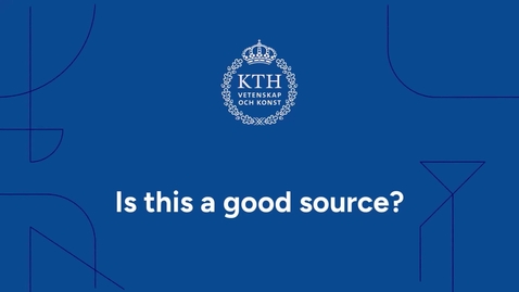 Thumbnail for Is this a good source?