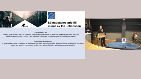 Thumbnail for 2021 Säkraplatser Prize in the memory of Ida Johansson – 29 october 14.00-15.00 CET