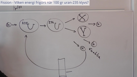 Thumbnail for Fission - Vilken energi frigörs när 100 gr uran-235 klyvs?