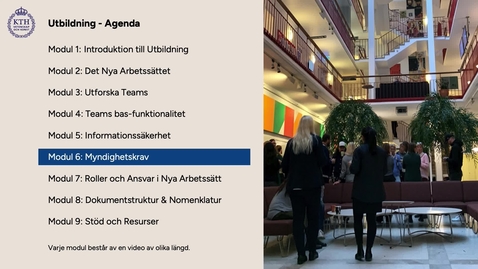 Thumbnail for Modul 6 – Myndighetskrav