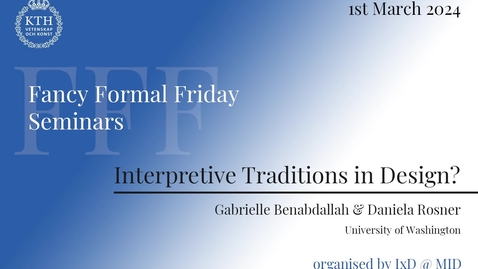 Thumbnail for Fancy Formal Friday - Gabrielle Benabdallah &amp; Daniela Rosner