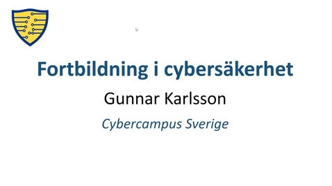 Thumbnail for Fortbildning vid Cybercampus Sverige