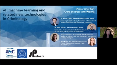 Thumbnail for Webinar - AI, machine learning and related new technologies in Criminology, 7th November 2024
