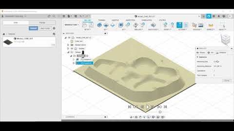 Thumbnail for Tutorial – Authoring a roughing toolpath in Fusion 360 (From 3D model to CNC fabrication, part 7)