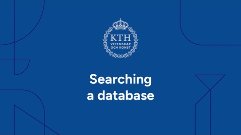 Thumbnail for Searching a database