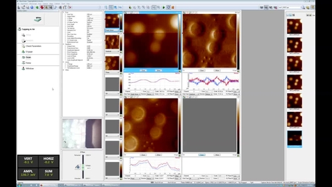 Thumbnail for finishing an AFM measurement on Bruker FastScan