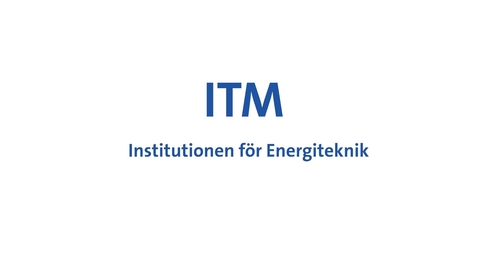 Thumbnail for Björn E Palm presenterar institutionen för energiteknik