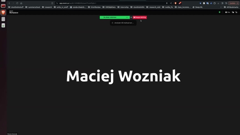 Thumbnail for Maciej Wozniaks Zoom-möte