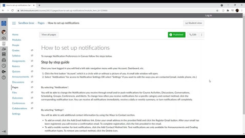 Thumbnail for Notification Preferences