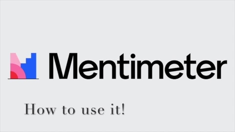 Thumbnail for How to use Mentimeter