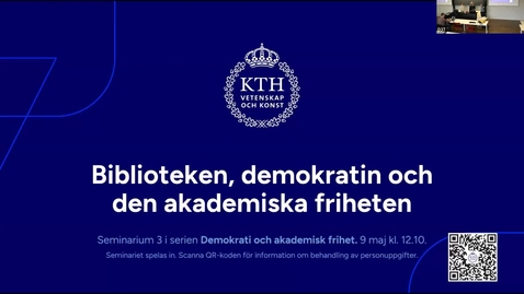 Thumbnail for Demokrati och akademisk frihet: Biblioteken, demokratin och den akademiska friheten
