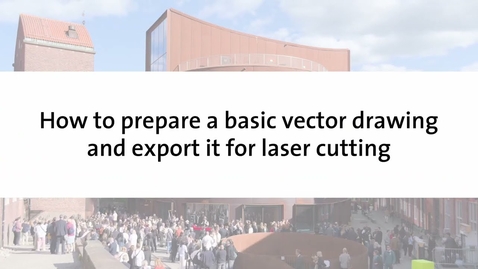 Thumbnail for Tutorial – How to prepare a basic vector drawing and export it for laser cutting [Rhino]