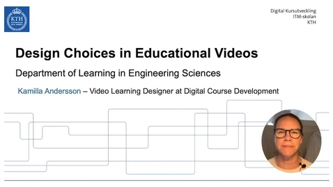 Thumbnail for Design choices in educational videos (Lunch 'n' Learn)