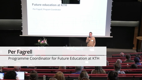 Thumbnail for Per Fagrell, Project Coordinator for the Future Education programme presents lates updates