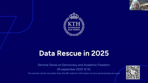Thumbnail for Academic freedom: Data rescue project
