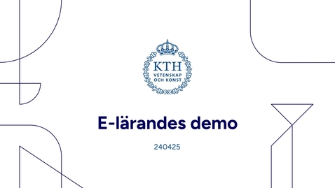 Thumbnail for E-lärandes Demo april 2024