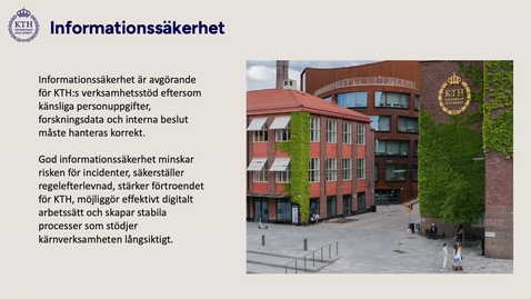 Thumbnail for Modul 5 - Informationssäkerhet